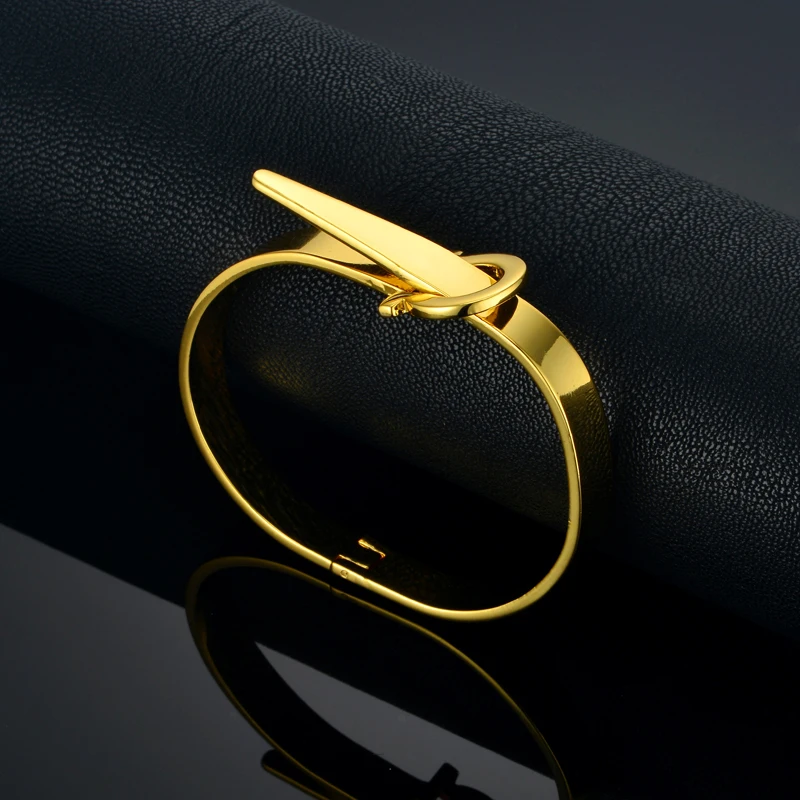 Golden Bracelets Round Frosted Metal Bangles Womens Hand Bracelets Geometric Gold Silver Plated Opening Bracelets Jewelry Gifts 4