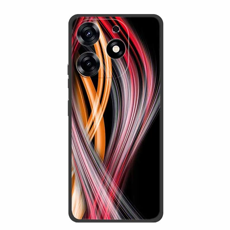 Sleek Black Silicone Soft Phone Case - Durable and Stylish Back Cover Shell