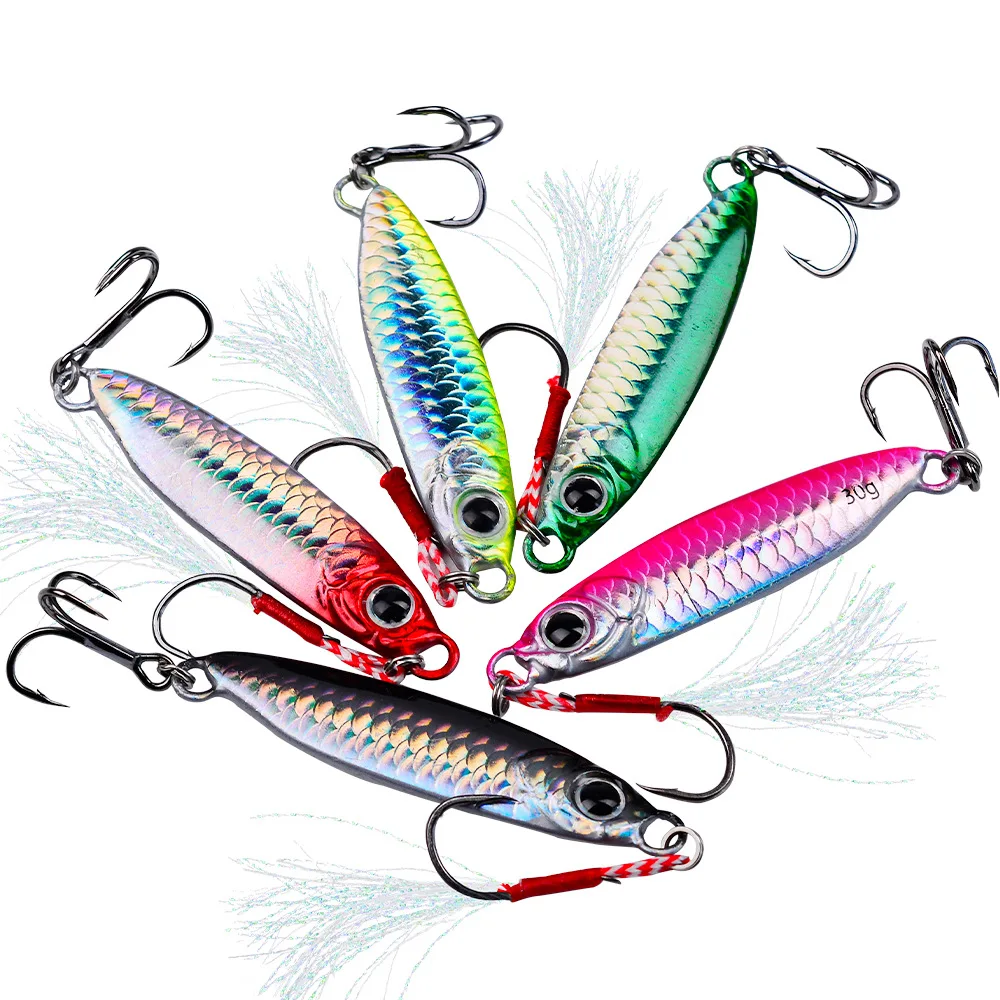 ILure Métal Coulée De Pêche Leurres Gabarit Cuillère 5 Pcs/Lot 25g/40g