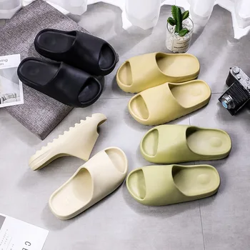 Summer Beach Ourdoor Slides Ladies Slipers Platform Mules Shoes Woman Flats 2022 New Men Fashion Slippers Indoor Household 1