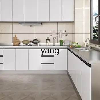 ตู้ครัวสแตนเลส LTT พร้อมอ่างล้างจาน ตู้เก็บของเรียบง่าย ตู้เตาแบบรวม 2