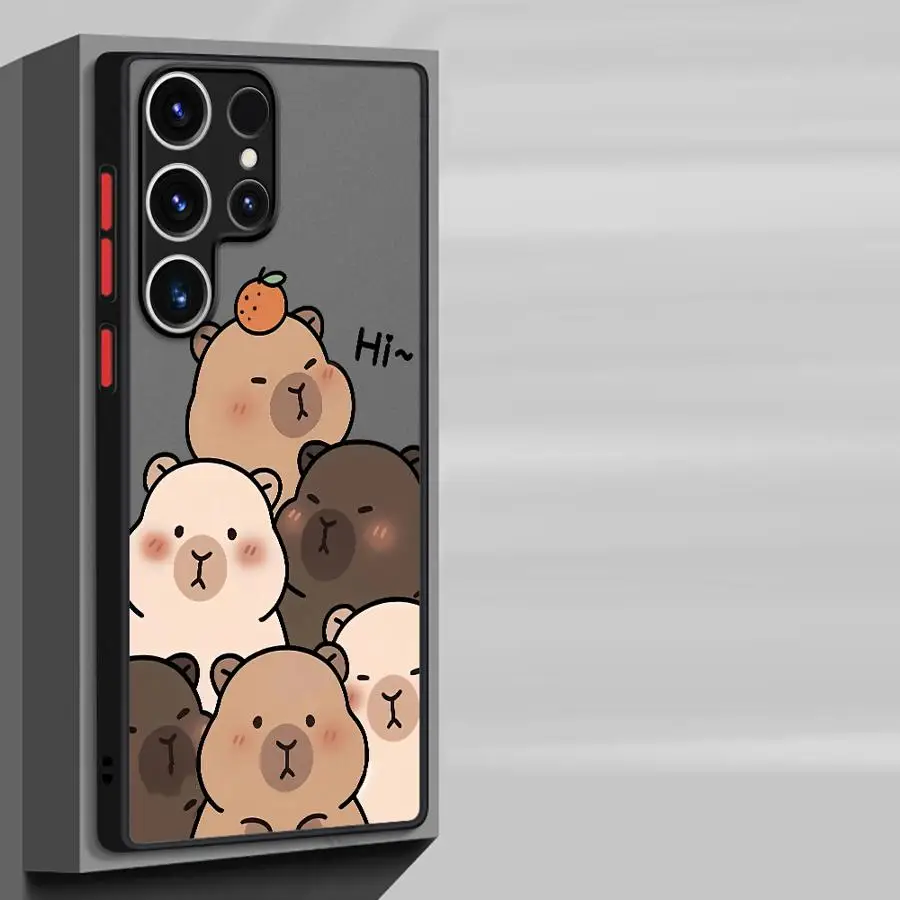 Adorable Cartoon Capybara Soft Phone Case