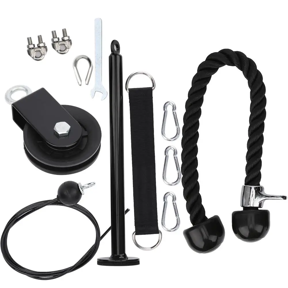 At-Home DIY Arm Strength Training Rope Set Triceps Pulldown Domestic Pulley System Gym Equipment Kit
