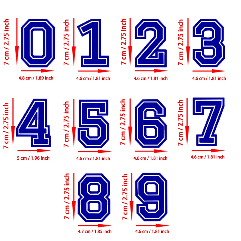 Set of 10 Mini Numerical Figures (0-9)