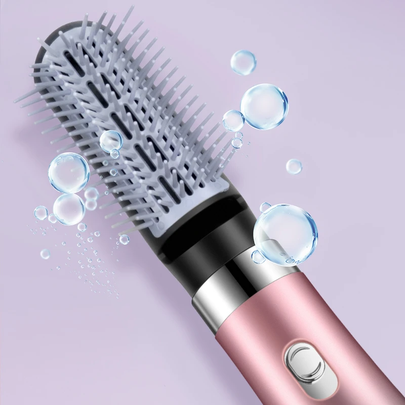 Portable Hair Dryer Comb lonic Hair Straightening Brush Hot Air Curler