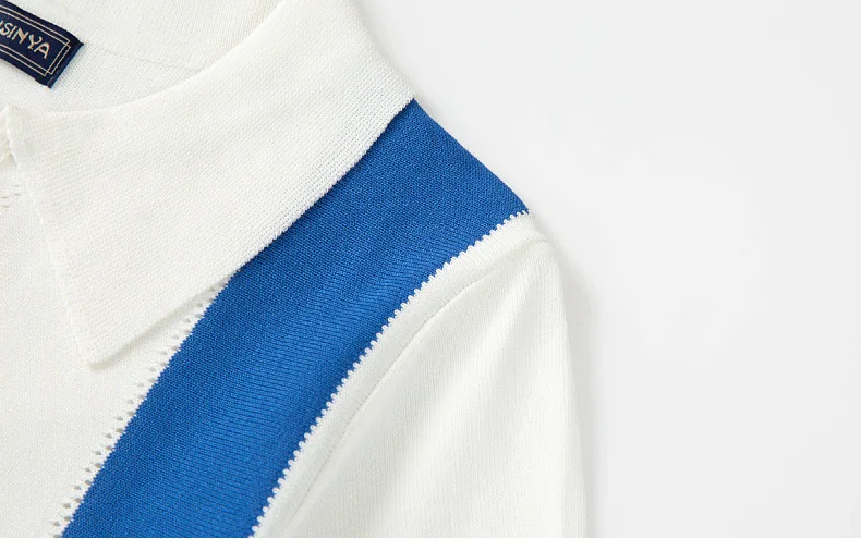 2025 Summer Men Short-sleeved Knitted Polo Blouse Cardigan Vintage Slim Stretch Tshirts Top Business Casual Male Shirts Clothing 45 S62b2fe4986c9484ebb9a781f41e3d5071