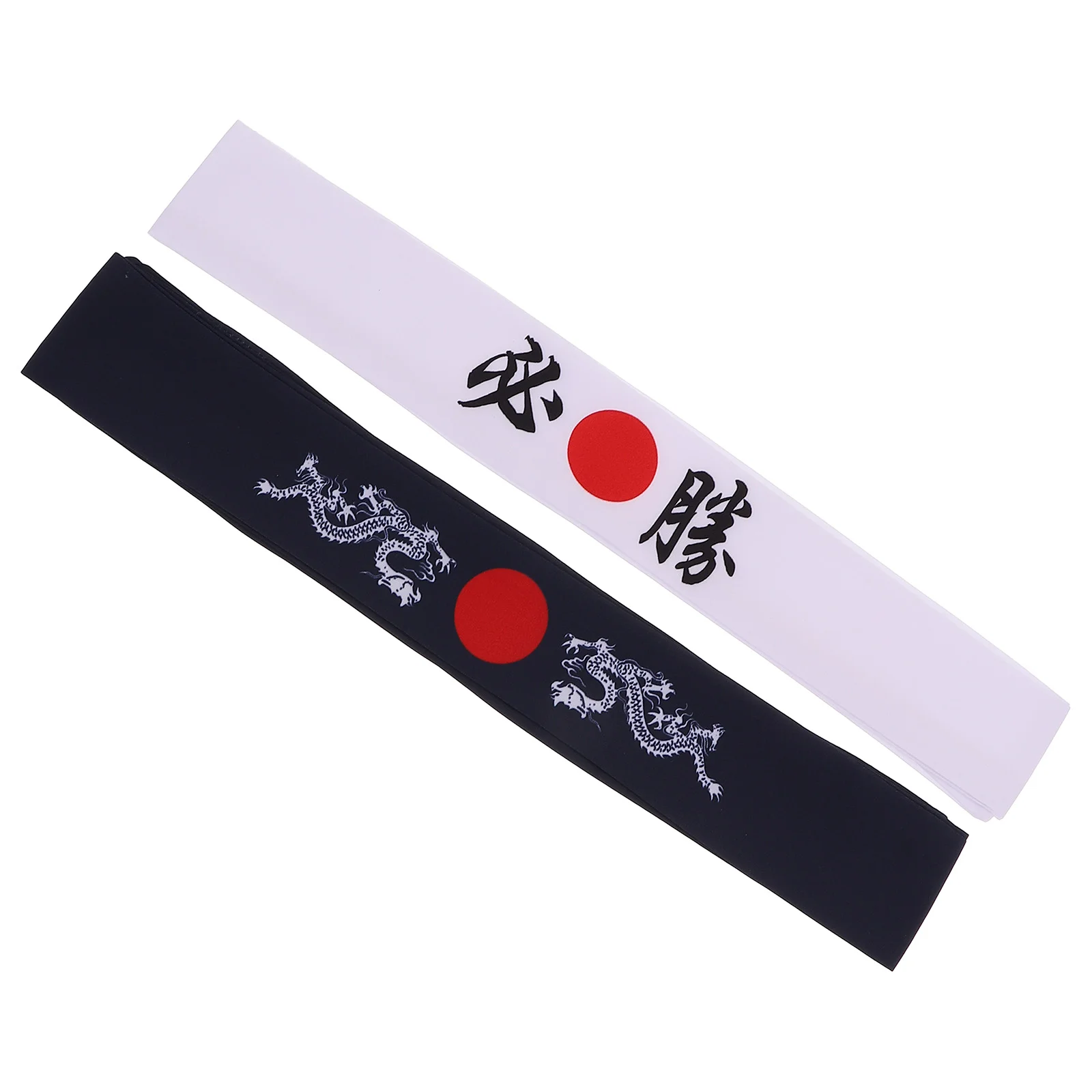 

2 Pcs Bushido Headband Yoga Clothing Fashion Running Japanese Cotton Karate Style