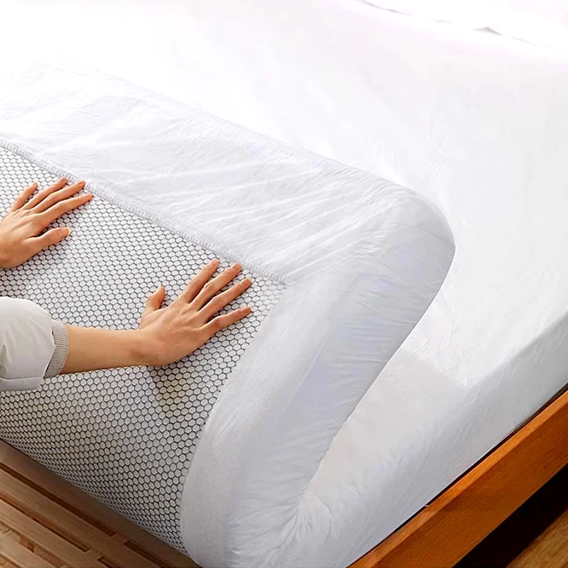 New Disposable Bed Sheet Anti-slip Elastic Band Mattress Cover Hotel Travel Bedspread Isolation Sheets Thicken Dustproof Bedding 3