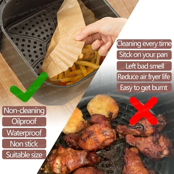 Square Air Fryer Liners 3