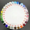 10.6mm Classic Candy Crystal Ring Fashion Jewelry Rose-Gold Plated Colorful Rings Women Girlfriend Birthday Gift Valentine 5
