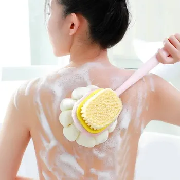 Spazzola da bagno Schiena Corpo Bagno Doccia Spugna Scrubber Spazzole con manico Scrub esfoliante Massaggiatore per la pelle Spazzola da bagno esfoliante