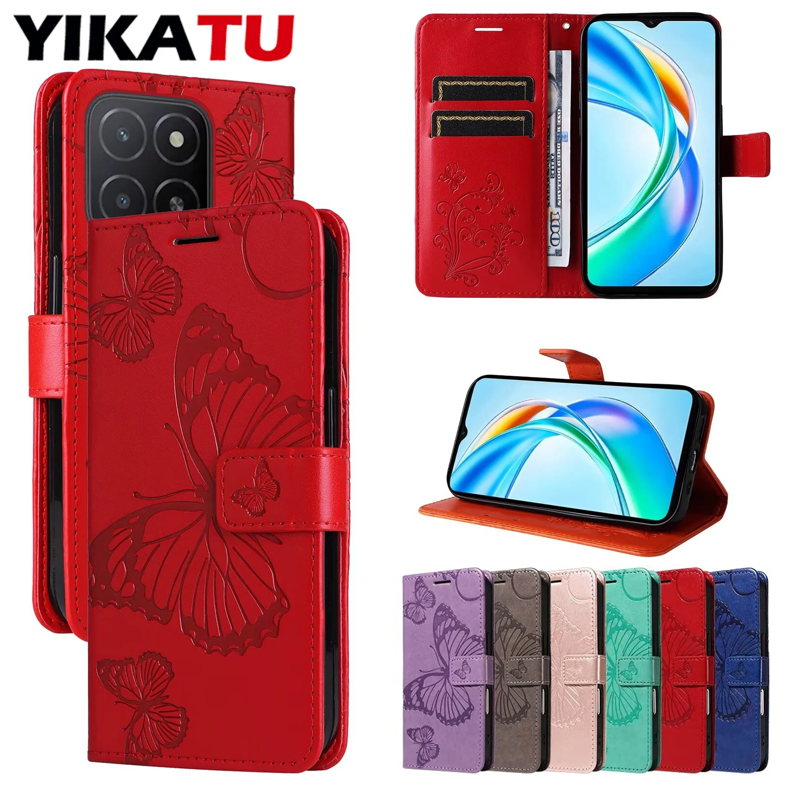 Leather Wallet Case for Smartphones - Stylish and Durable Protection