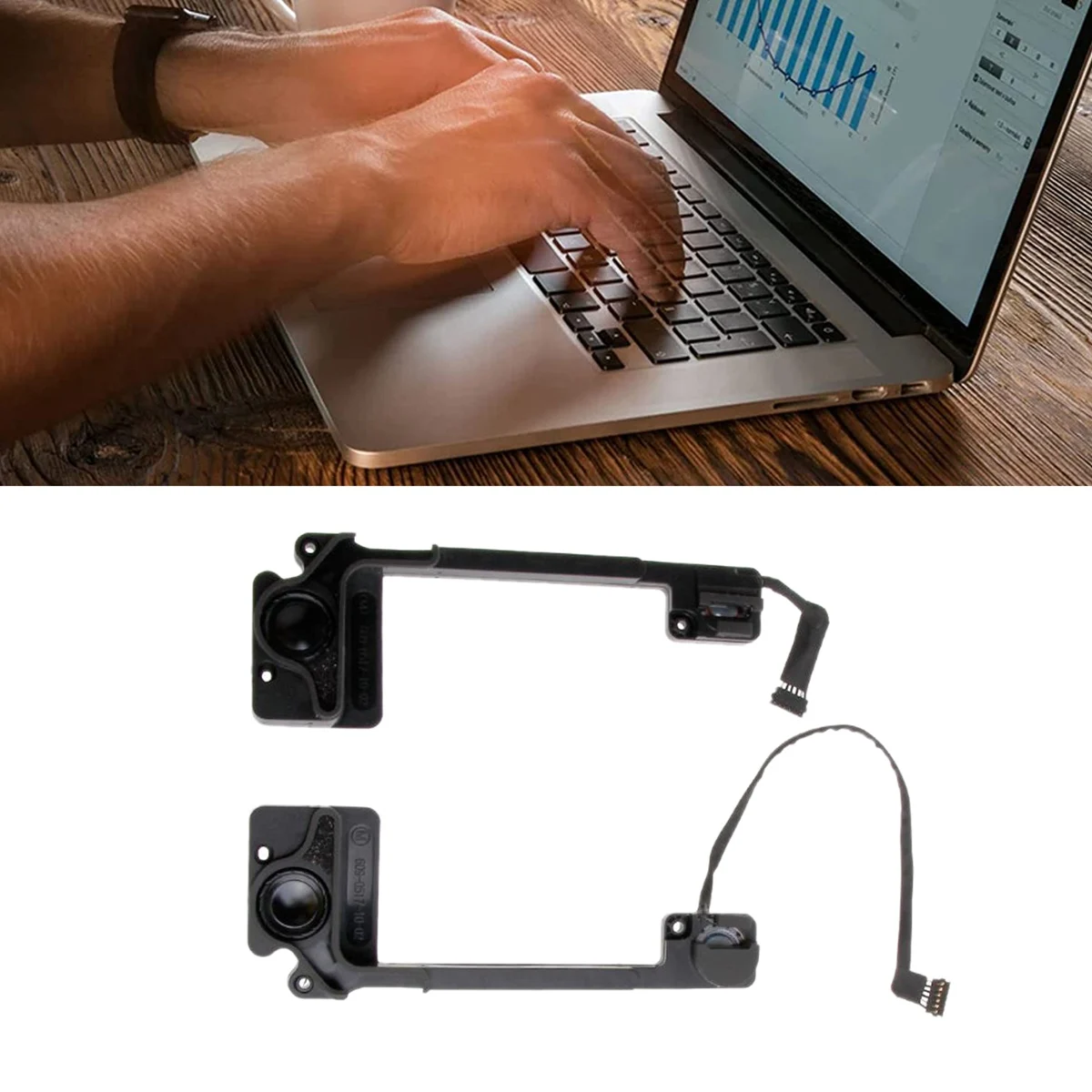 Computer Speaker A1502 Laptop Left and Right Speakers for Macbook Pro Retina 13 Inch A1502 Built-in Speaker Replacement 2013 2014 2015