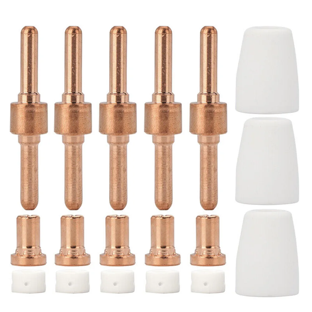 

18Pcs Plasma Cutter Consumables Kit Nozzle Welding Soldering For PT-31 LG-40 CUT40 CUT50 LGK-40 Electrode Tip Shield Cap Gas