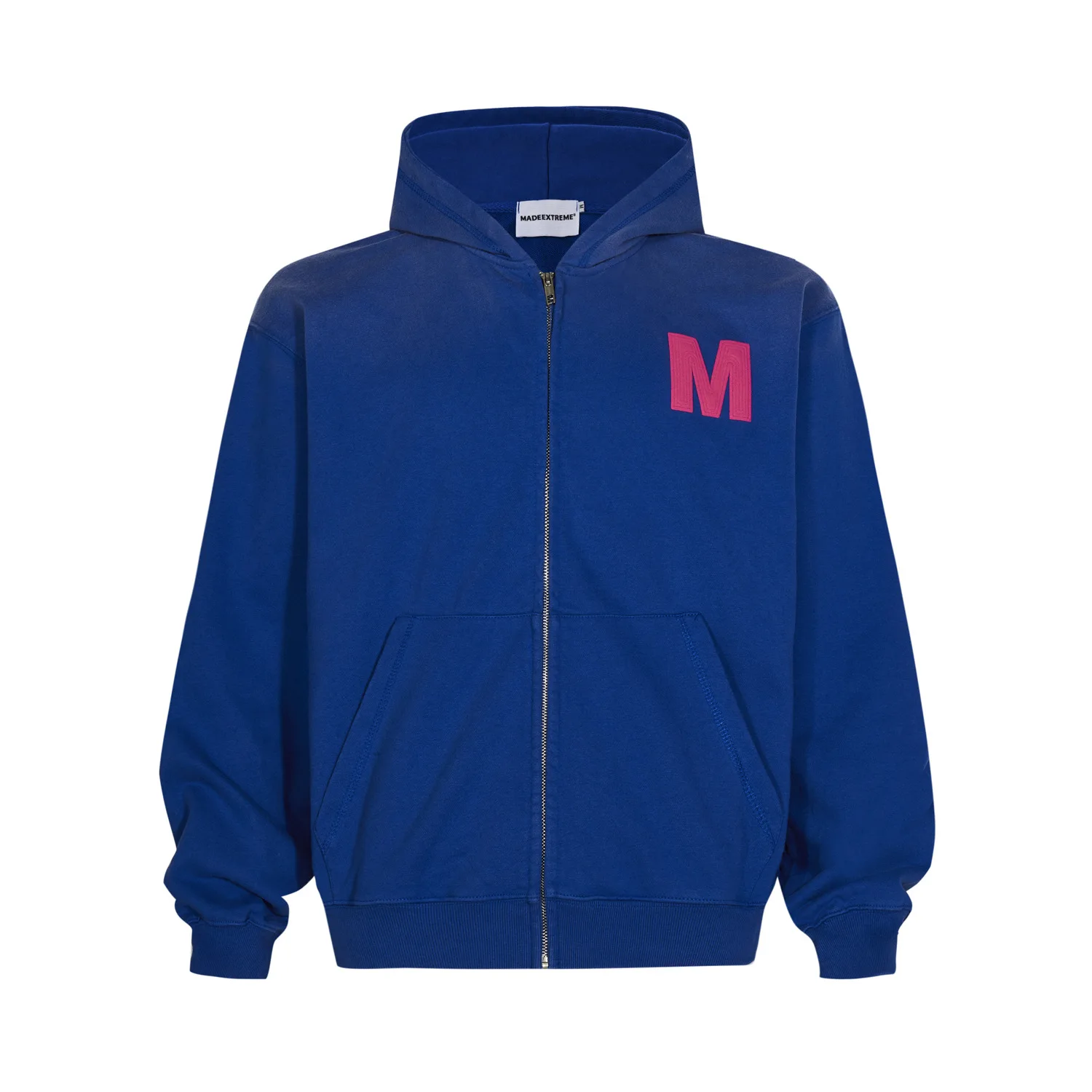 

Ornate fleece zippered hoodie