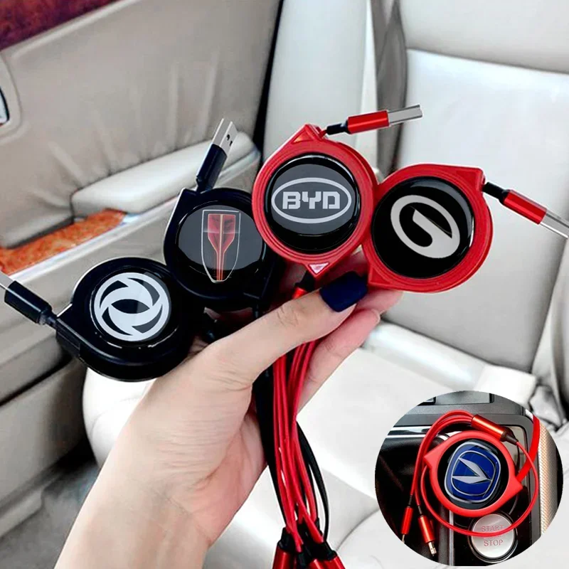 Cavo Di Ricarica Rapida Telefono Cellulare Multifunzione Usb One Trascinando Tre Per Bmw Audi Mercedes Benz Volkswagen Honda Cadillac Kia