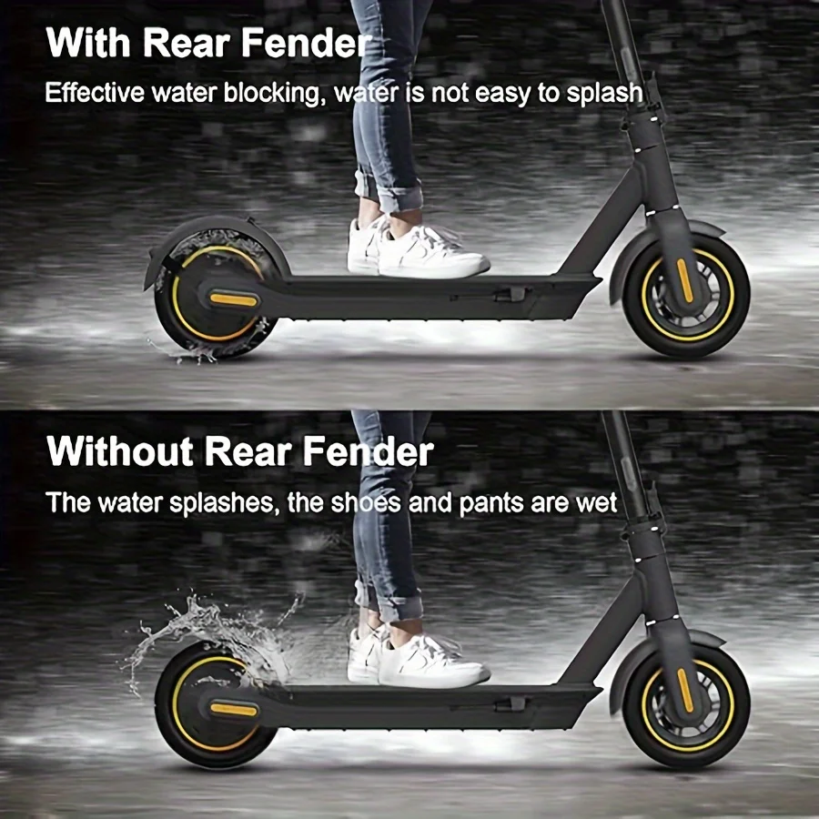 Rear fender accessories rear fender + bracket + LED taillight Compatible with Ninebot Max G30 / Max G30 E / LP electric scooter accessories electric scooter fender bracket