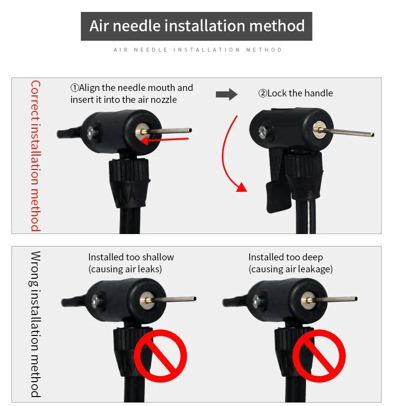 Description Picture 4 of item1Pcs Bicycle Pump Inflator Cycling Hand Mini High Pressure Bicycle Pumps Air Ball Pump For Football Basketball Bike Accessories