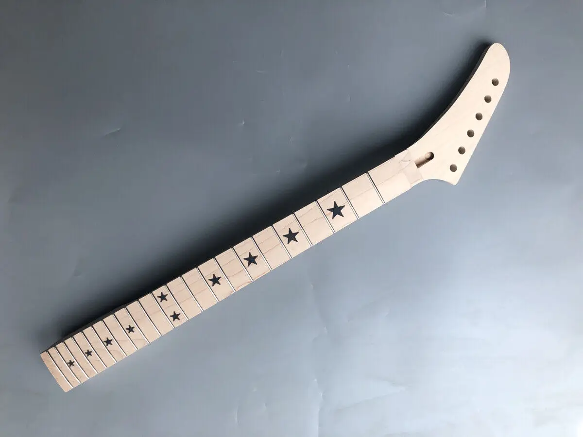 

Left-hand 22Fret Banana Guitar Neck 25.5inch Maple+Rosewood Fretboard #X15