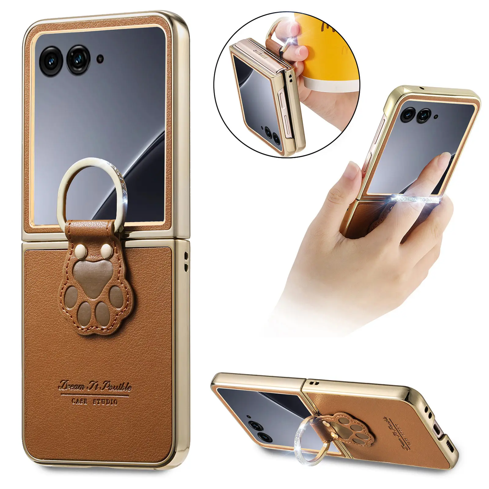Shockproof PU Leather Accessories Case - Premium Protection  Capa
