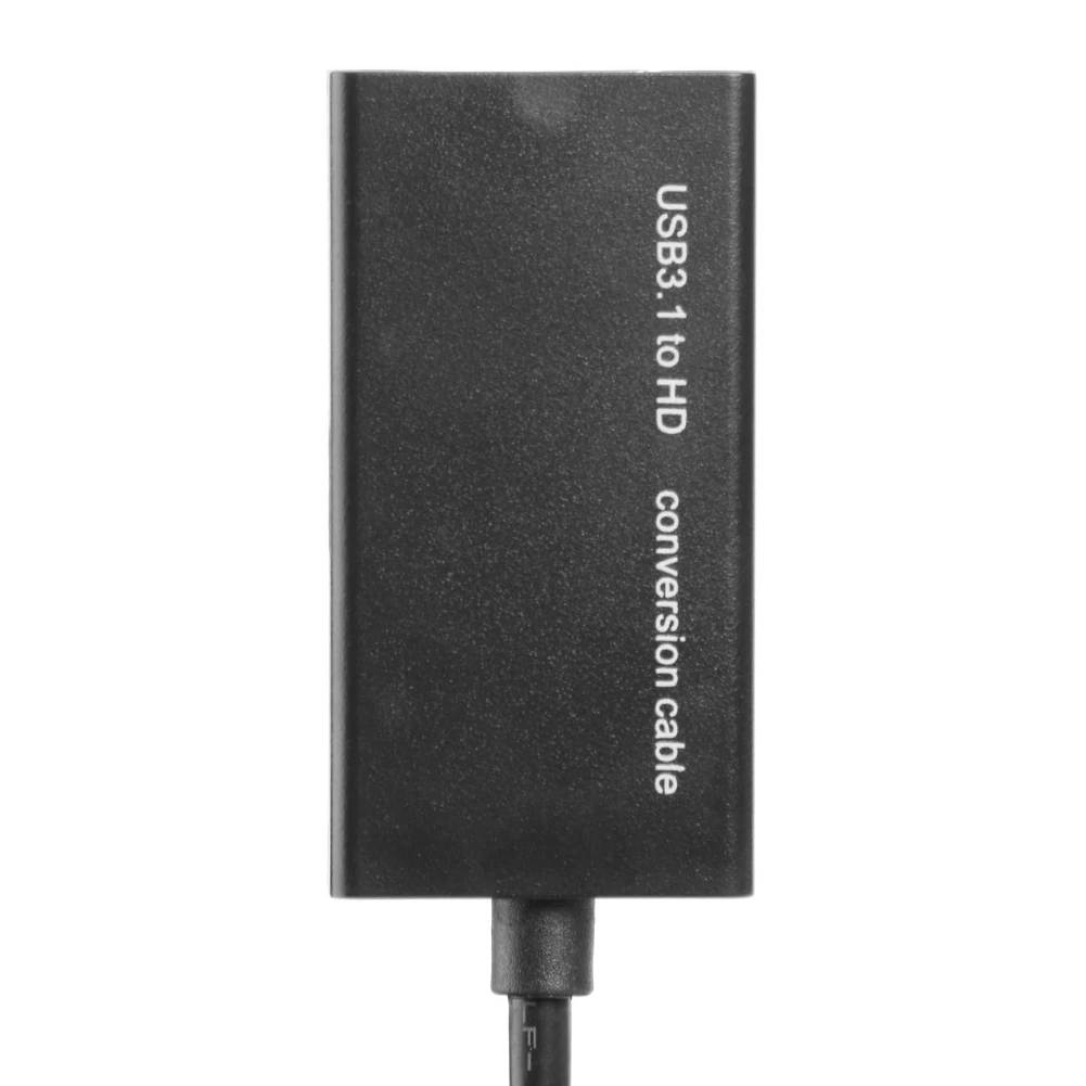 MHL 안드로이드 휴대폰 태블릿용 USB 3.1 C 타입에서 HDMI 호환 암 어댑터
