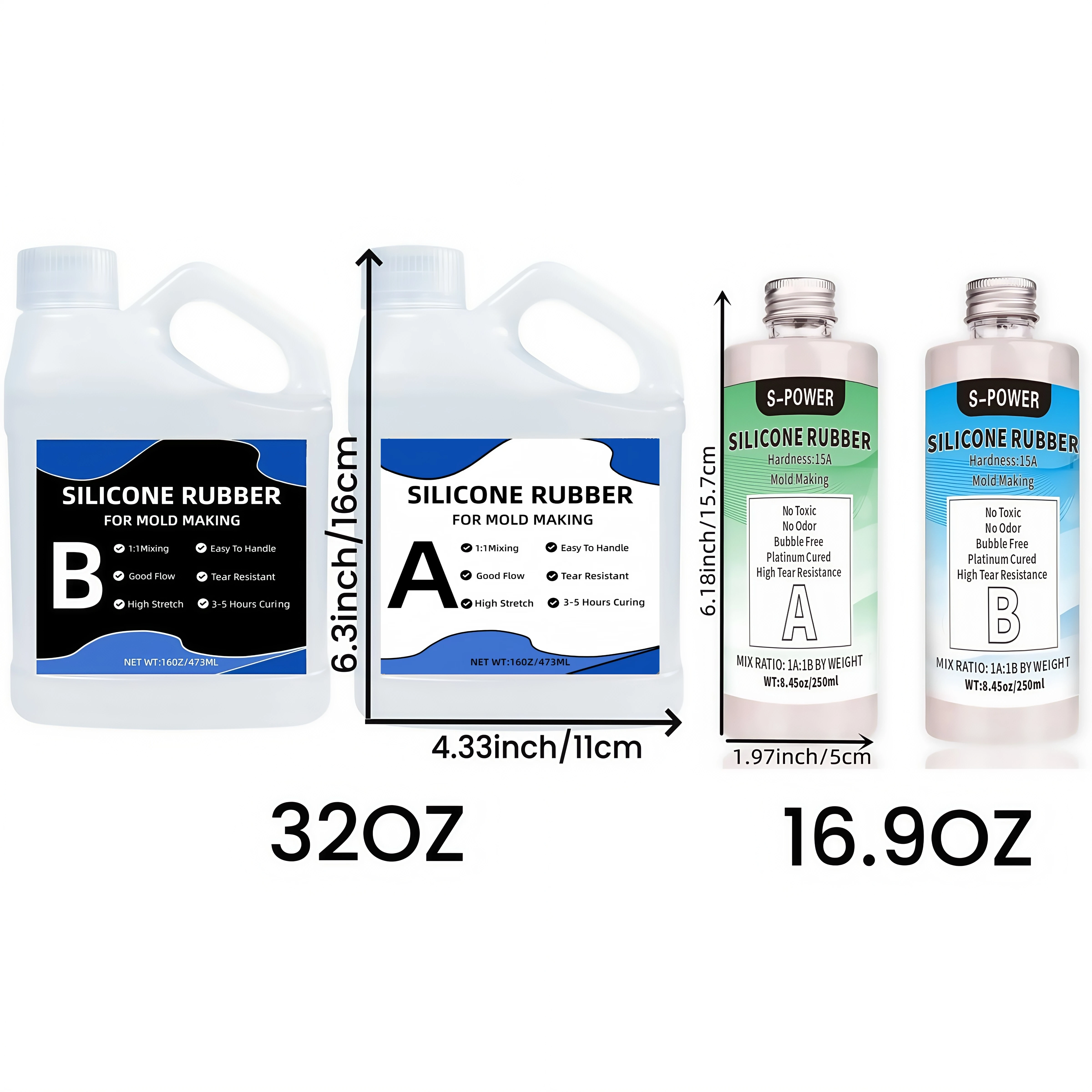 Durable Liquid Silicone for Versatile Mold Making - Ideal for Resin, Casting, Candles & DIY Crafts