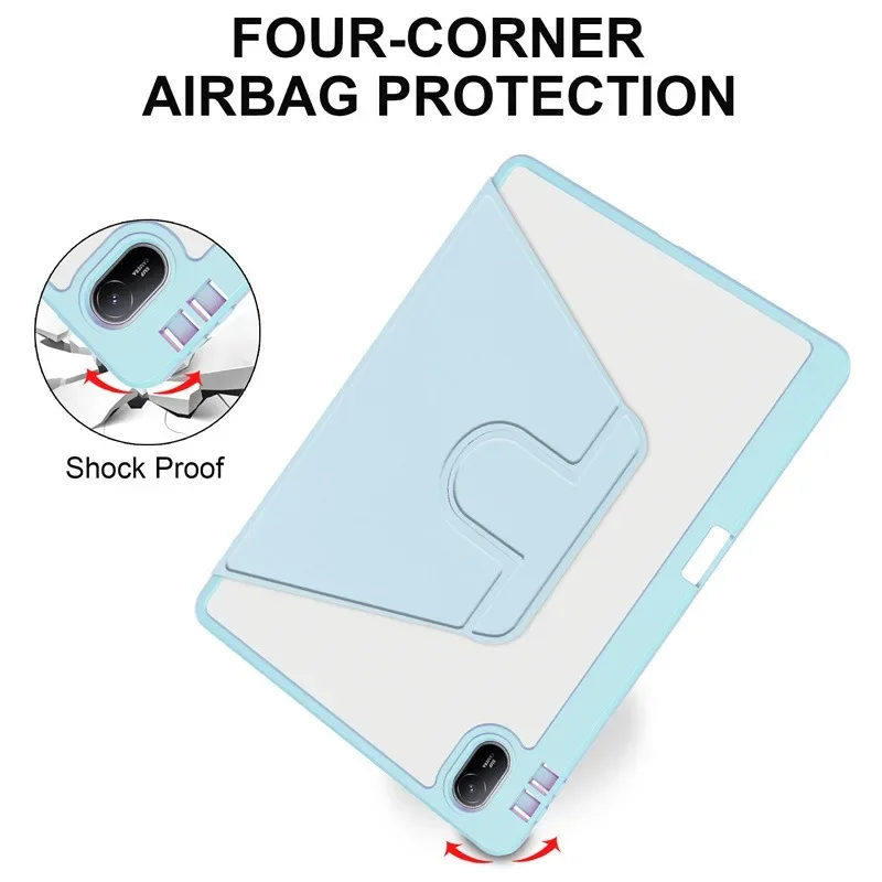 Premium 360° Rotating Acrylic Leather Back Cover