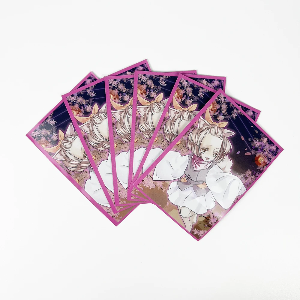 60Pcs 62*90Mm Ygo Carte Collezionabili Di Dimensioni Giapponesi Ash Blossom & Joyous Spring Board Game Toploaders Maniche Per Carte Protezioni Per Pon