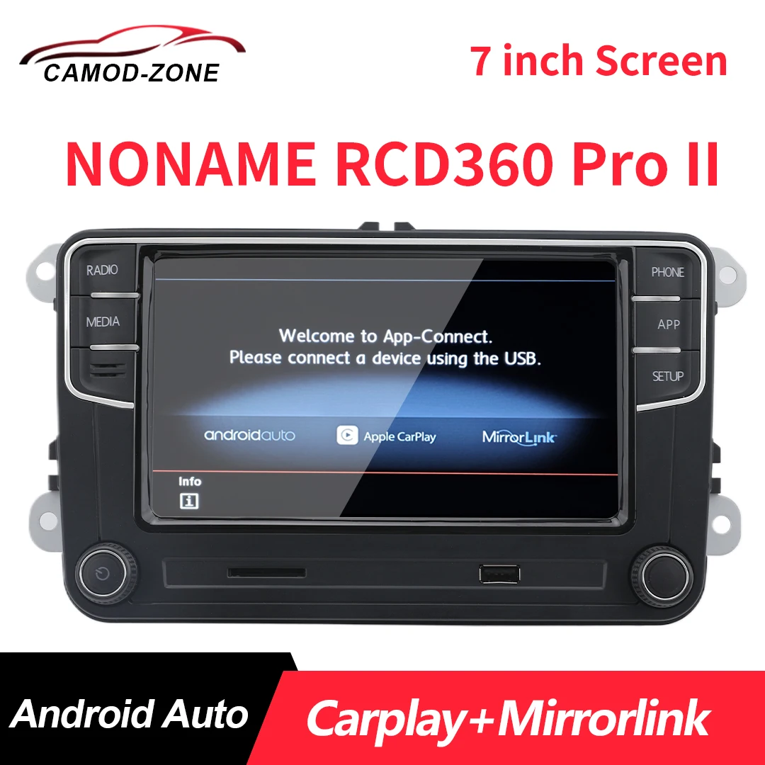 

New RCD360PRO 2 MIB Carplay Car Radio 7 inch Screen Android Auto Bluetooth Player for VW Passat B5 B6 B7 CC Jetta MK5 6 Golf 5 6