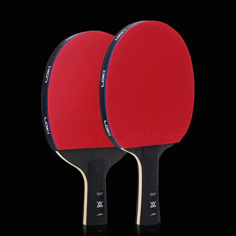 LOKI 9 Star Table Tennis Racket Professional 5+2 Carbon Ping Pong Paddle 6/7/8/9 Star Ultra Offensive with Sticky Rubbers