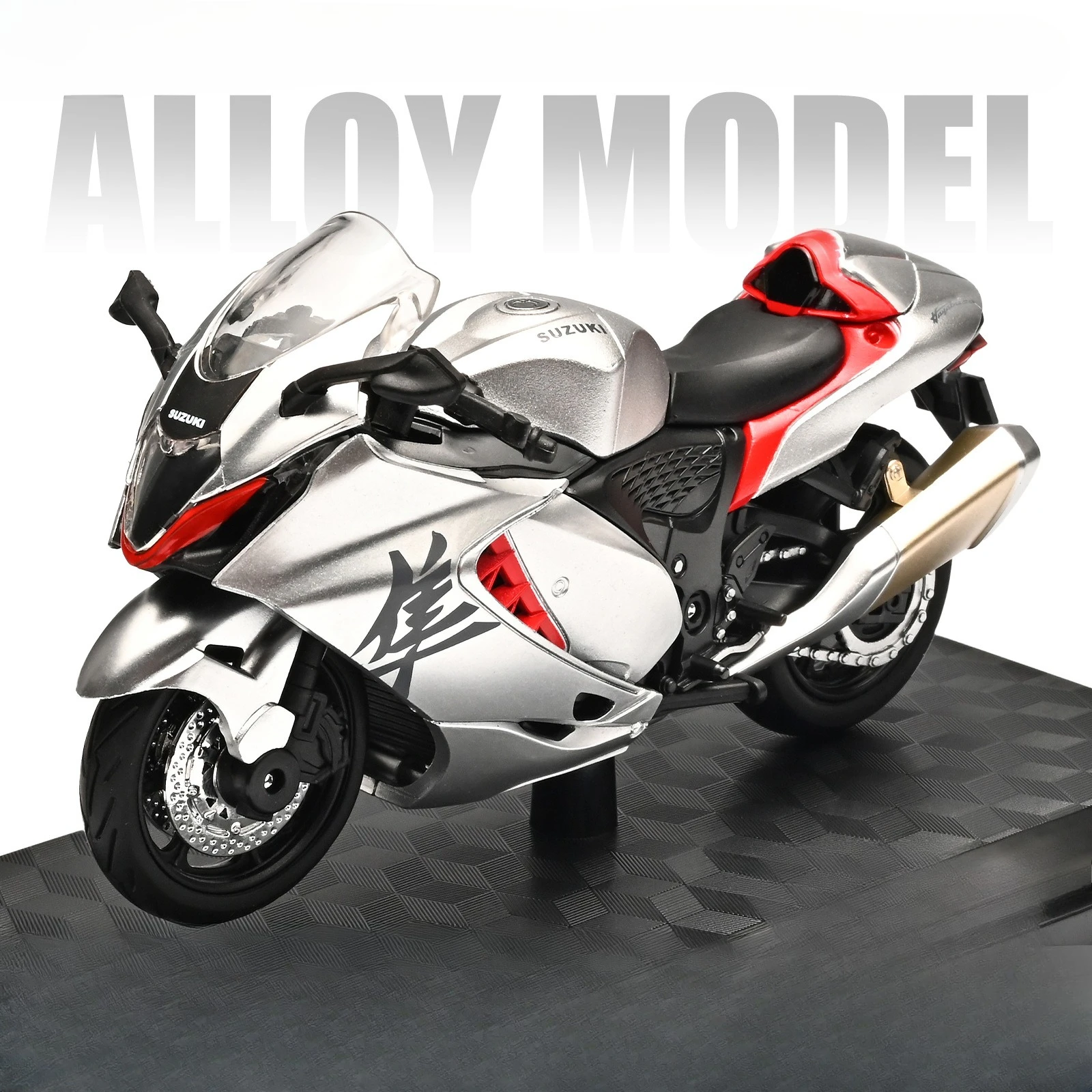 1:18 Scale Motorcycle Model Toy with Shock-Absorber Suspension - Off-Road Autobike Collection