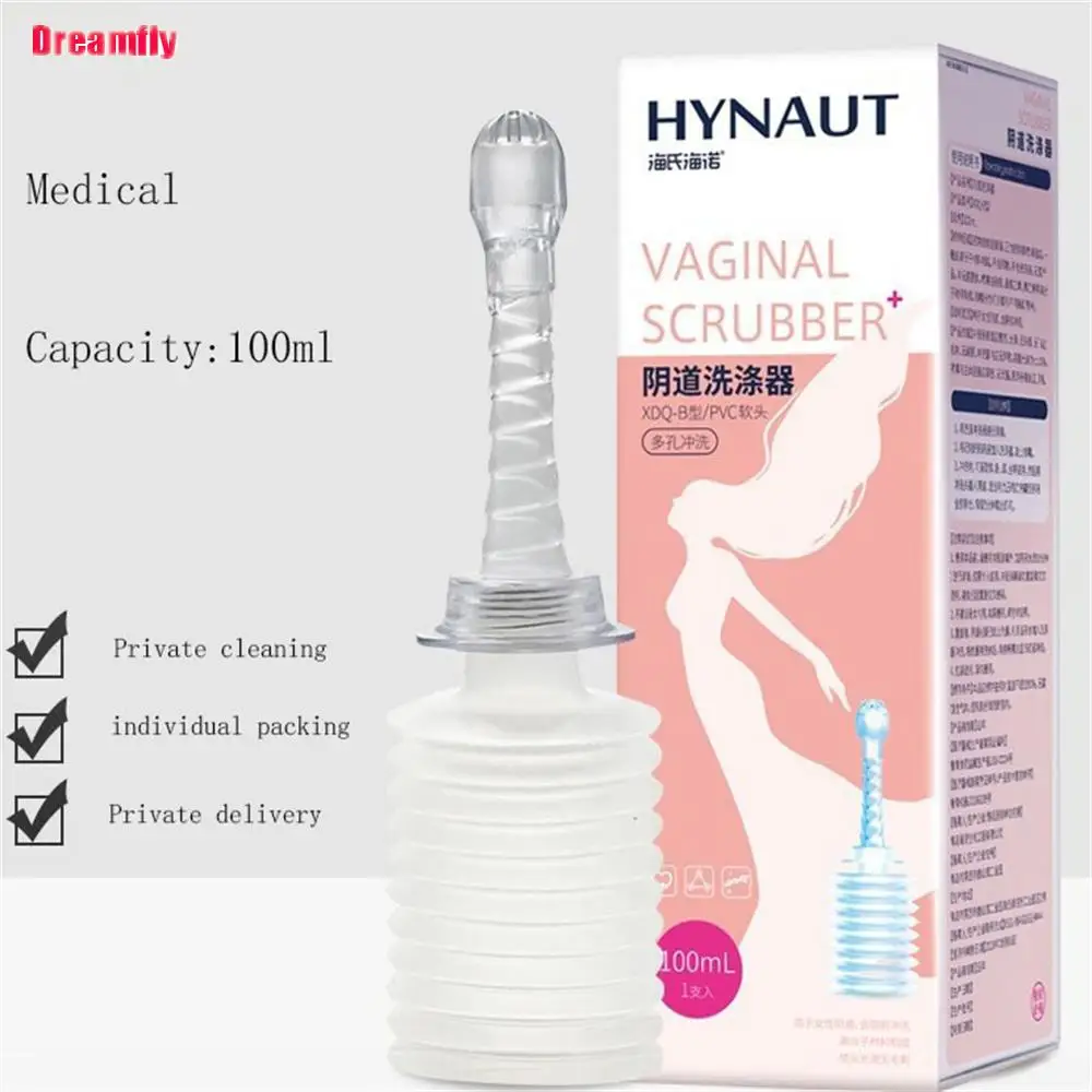 Medical Vaginal Irrigator Retractable Vagina Anal Douche Feminine Hygiene Enema Cleaner PVC Rectal Syringe 100ml enema bulb syringe enema irrigator enema syringe enema bag kit