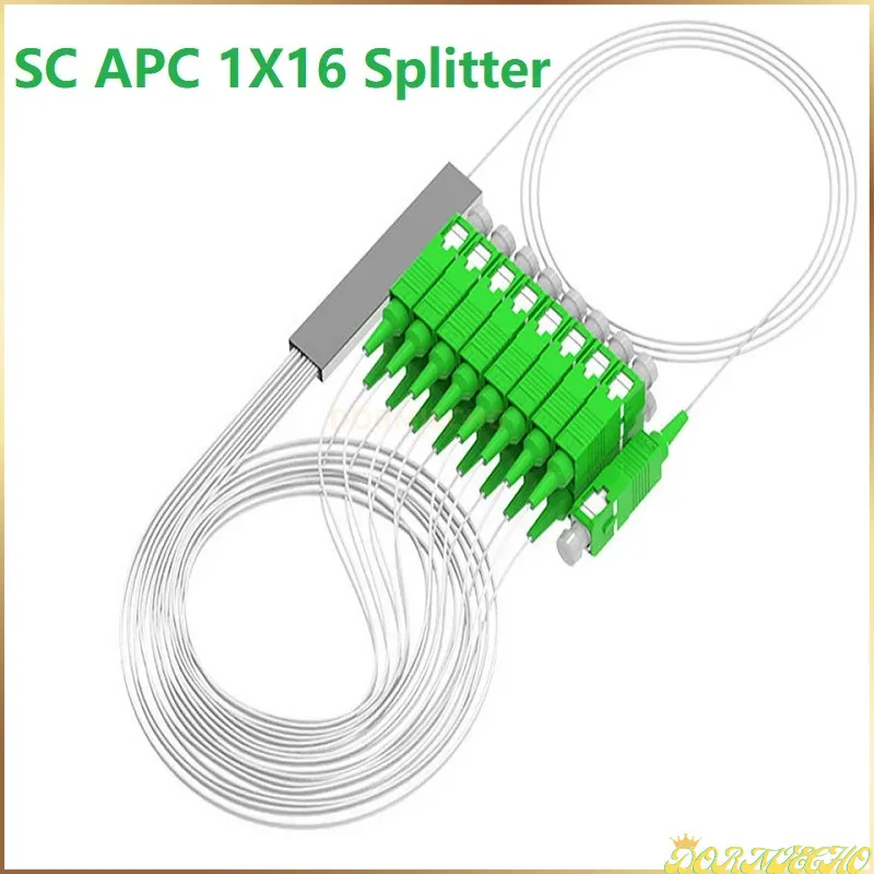 

20PCS 1x4/1x8 Fibra Optic Splitter 8 Channels 1x16 SC APC Blockless Micro Type PLC Optical Fiber Splitter Mini Module