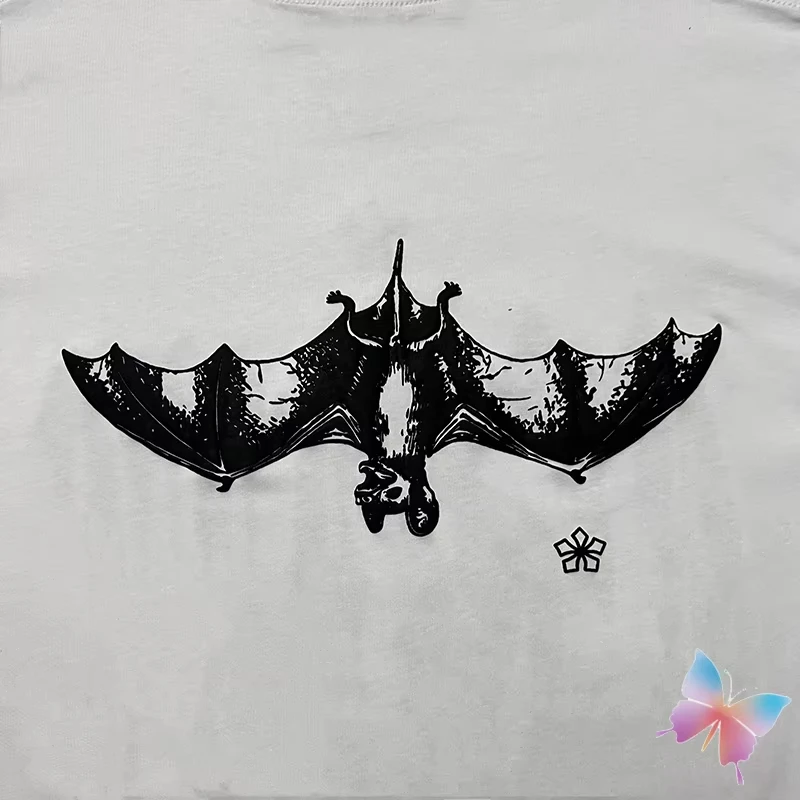 Summer White Short Sleeve Osbatt T-shirt Hight Quality Cotton Bat Foam Printed Round Neck Tshirts Fashion Street Men Women Tops