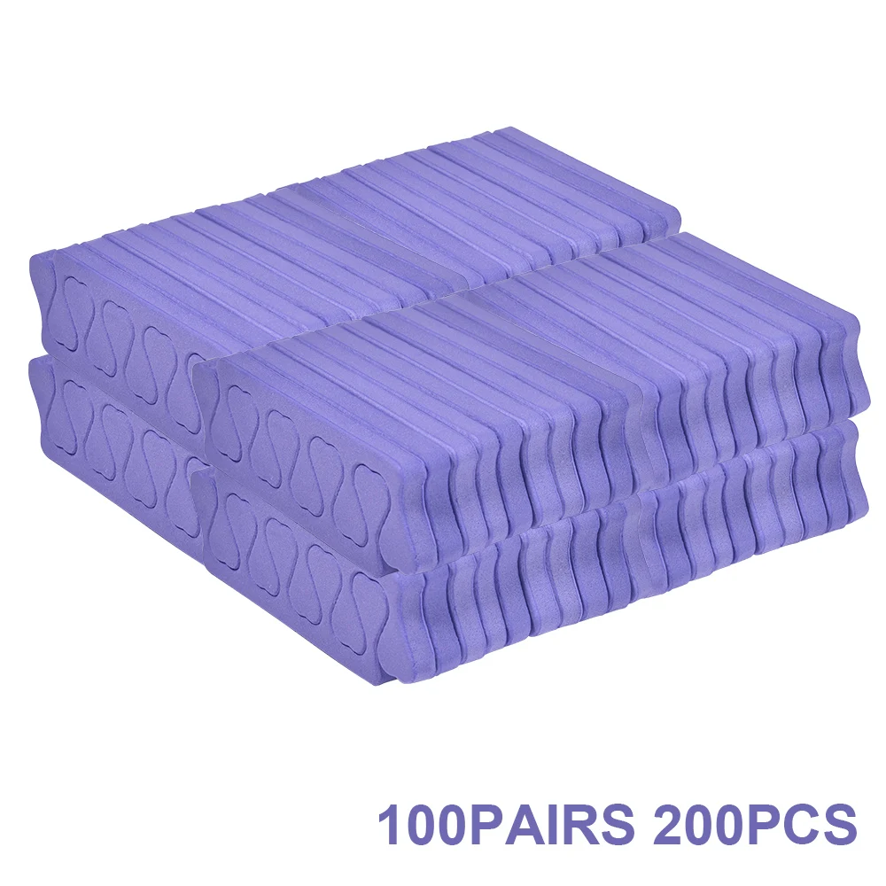 400/200pcs/Pack Nail Art Toes Separators Set Fingers Foots Soft Foam Sponge Dividers Manicure Pedicure Gel UV Polish Tool Pink
