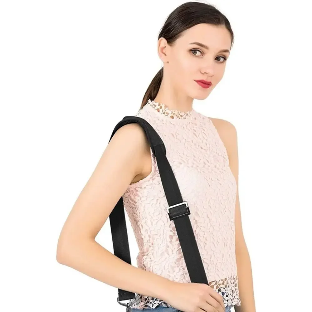Adjustable 70-140cm Bag Strap Black Nylon Handbag Strap Detachable Unisex Handbag Handle Shoulder Bag Belt Bag Accessories