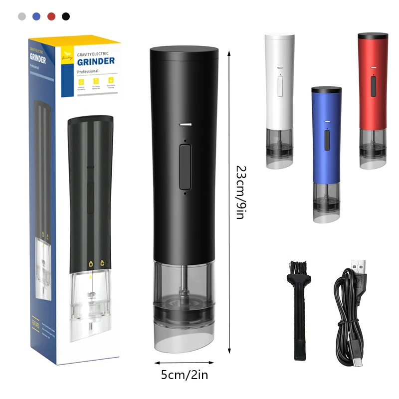 USB rechargeable Pepper mills Electric Pepper grinder Salt shaker mill Coffee beans grinder beans Grinding Tool