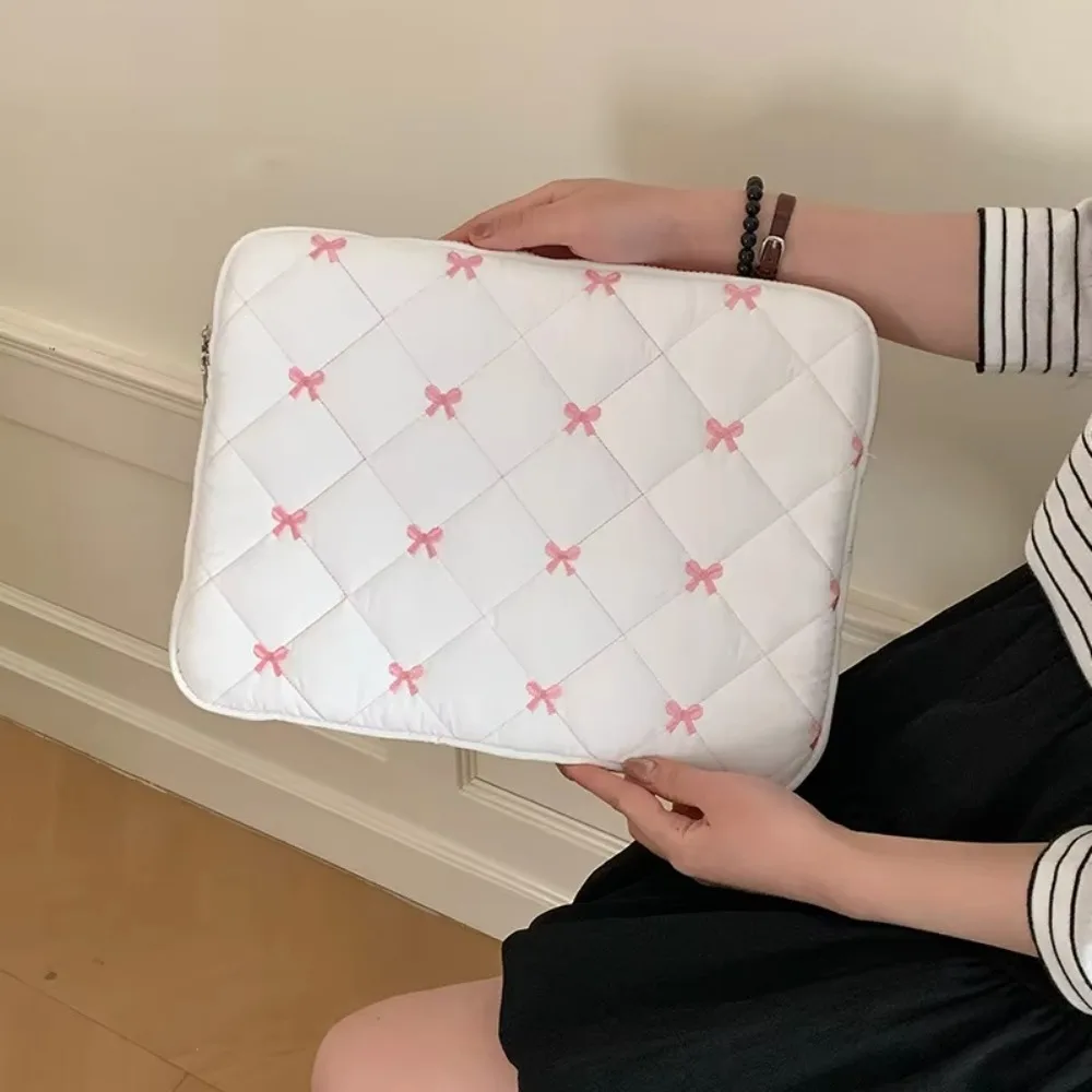 Lightweight Bow Knot Laptop & Tablet Sleeve - Cute Design, Soft Material, Shockproof Protective Case