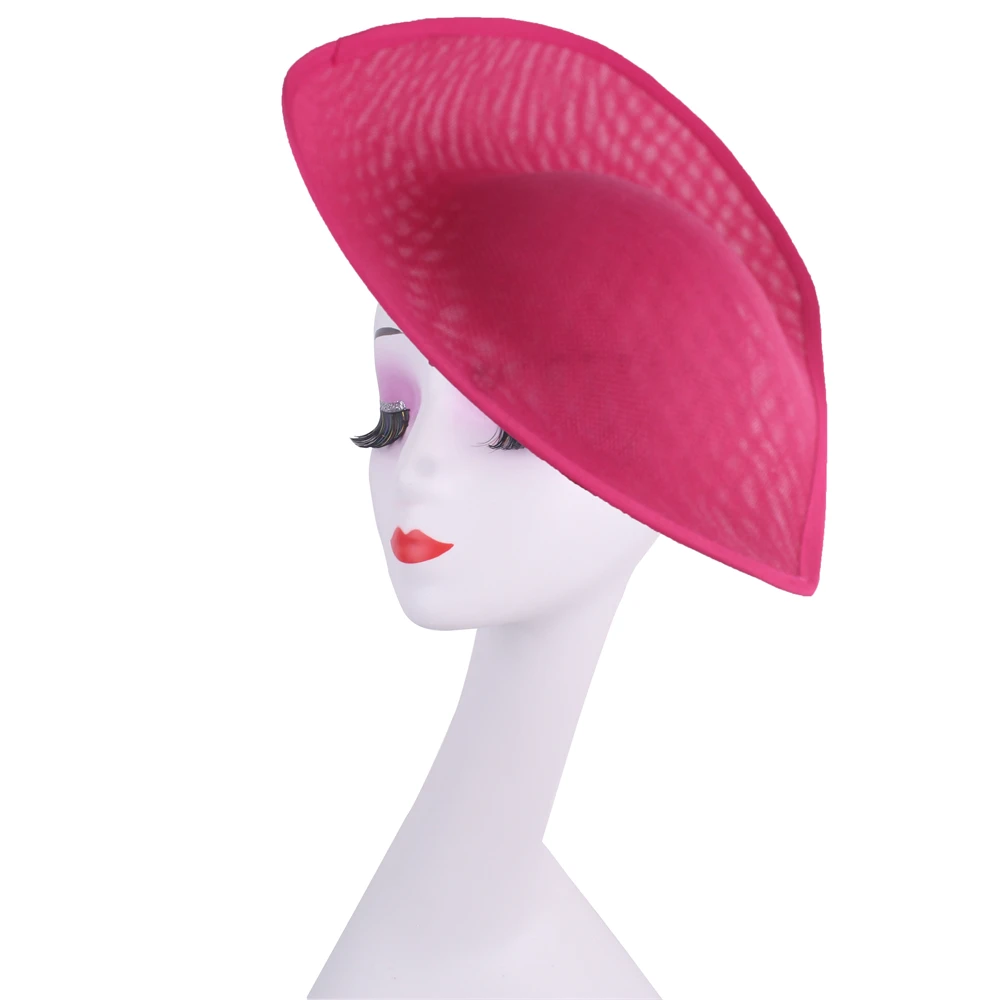 Tocado con diseño de corazón de 30CM, suministros de Base para eventos formales, sombrero de boda para mujer, accesorios para el cabello DIY, gorro de tela