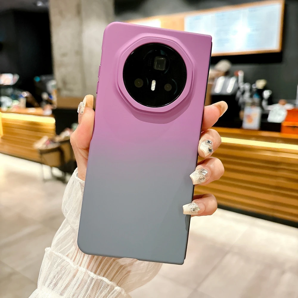 Two-Tone Gradient Shockproof Phone Case - Protective Back Cover