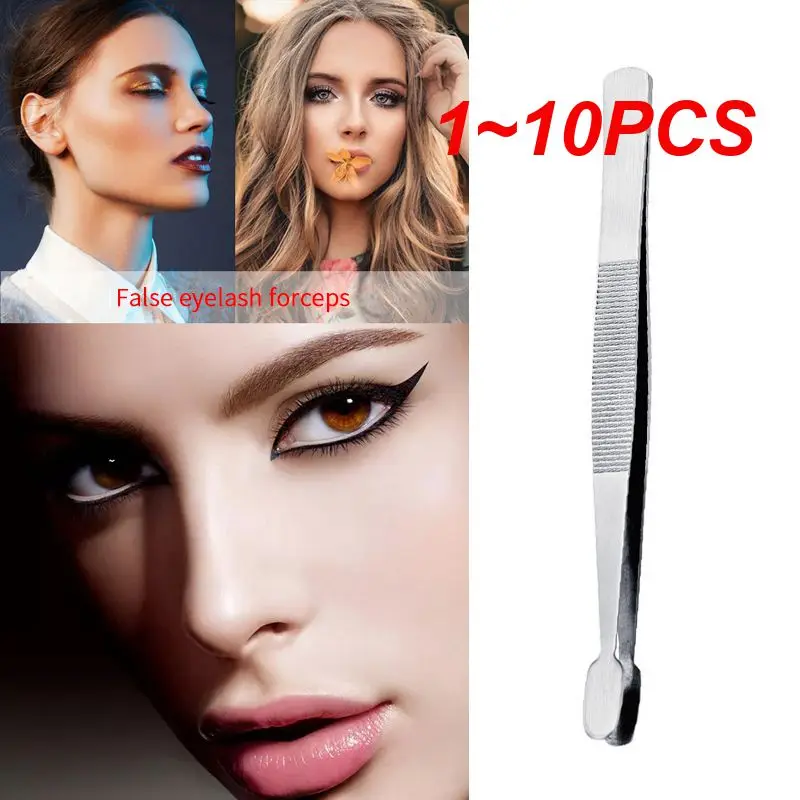

1~10PCS 1-Mini Portable Stainless Steel Tweezers Wound Treatment For Grip Small Things Repair First Kits Supplies