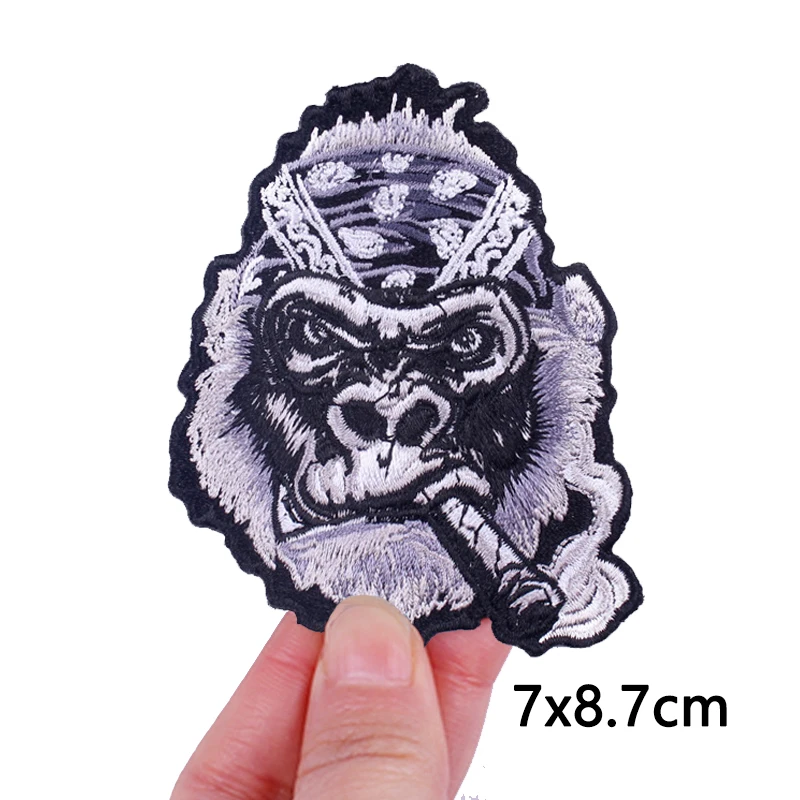 Toppa Ricamata Scimmia – Ferro O Cuci Per Giacca, T-Shirt, Zaino