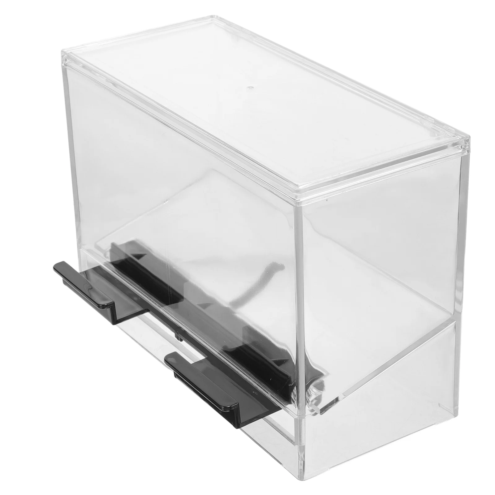 

Clear Restaurant Coffee Stirrer Box Pressing Straw Container Pressing Straw Dispenser Straw Bulk Storage Box Drinking Straw Case