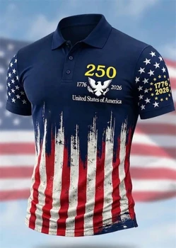 USA 250th Anniversary Men's Polo Shirt 1