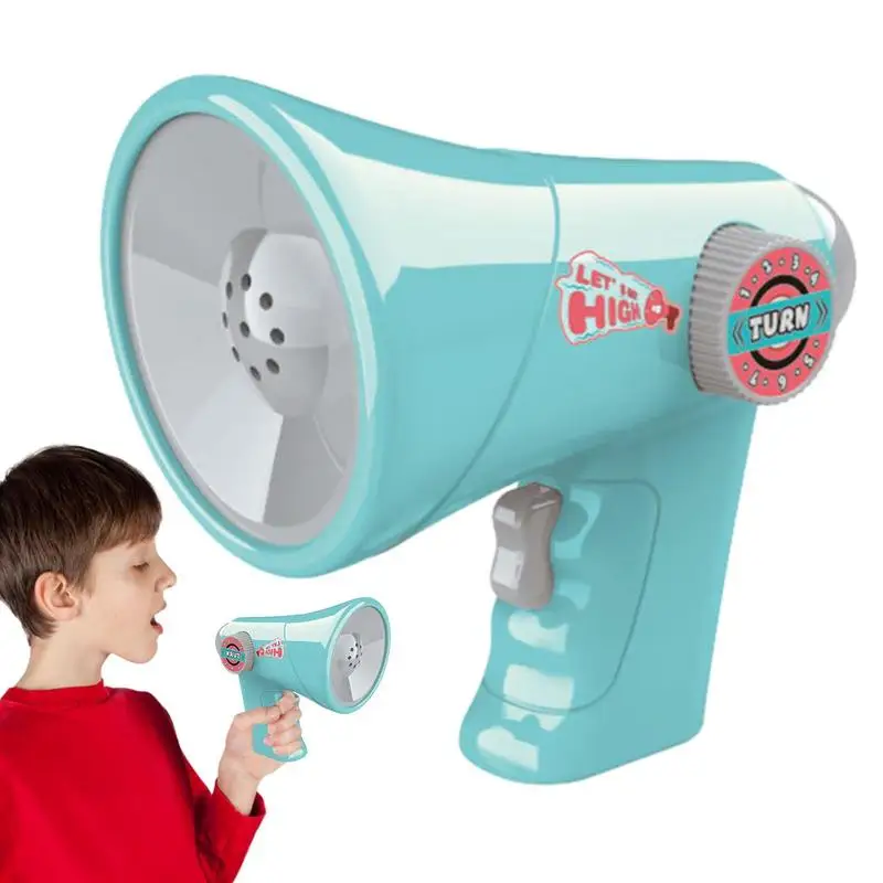 

Voice Changer Microphone Voice Disguiser Megaphone Toy Kids Voice Modulator With 6 Different Sound Effects Portable Cosplay