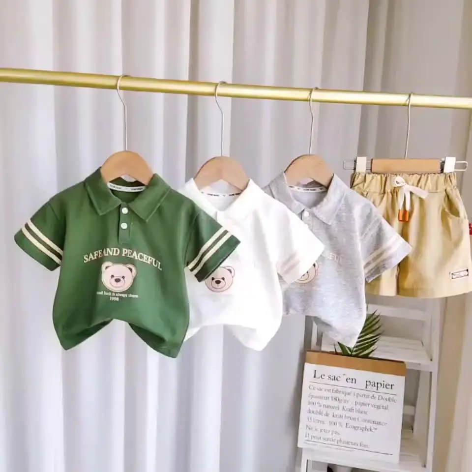 korean baby boy polo outfit