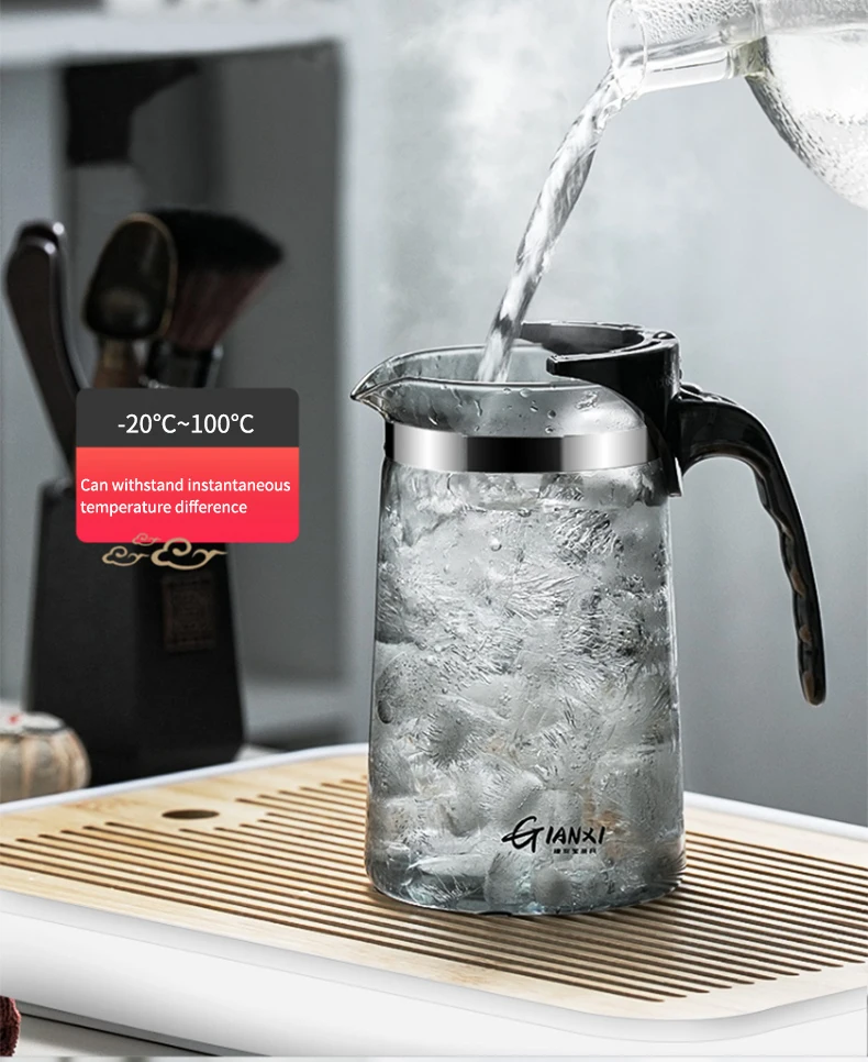 Description Picture 6 of itemGIANXI Tea Pots Heat Resistant Glass Tea Pot Tea Infuser Chinese Tea Set Kettle Coffee Glass Maker Convenient Office Tea Sets