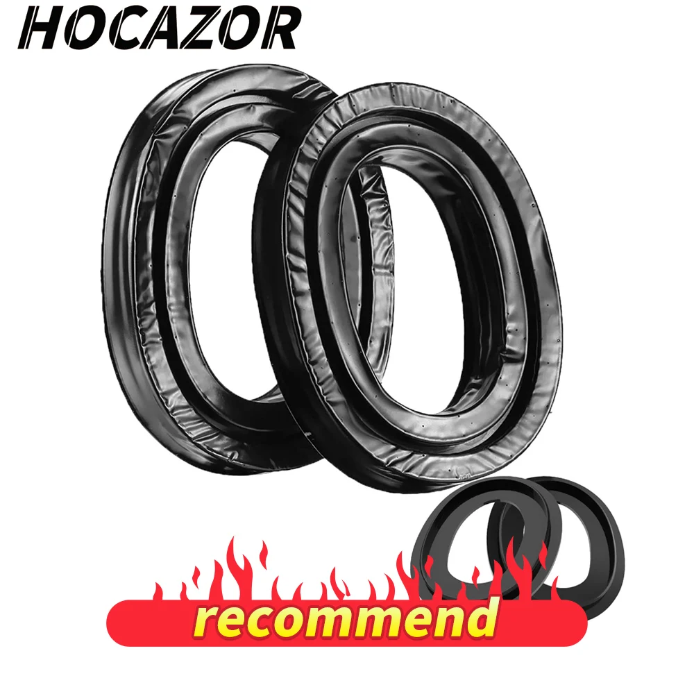 HOCAZOR-almohadillas de Gel de repuesto para auriculares, almohadillas de silicona compatibles con Peltor Tactical 100 300 500 Rangeguard 3M WorkTunes