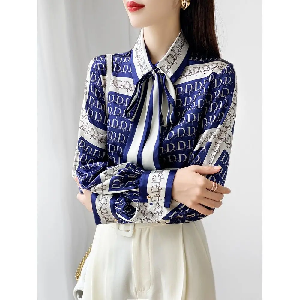 Elegant Check Pattern Single-Breasted Ruffled Long Sleeve Shirt & Wide Leg Pants