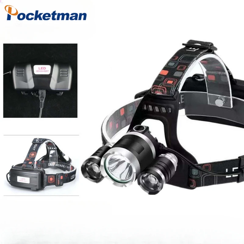 

Powerful Headlamp USB Rechargeable Motion Sensor Headlight Waterproof LED Head Light Front Torch Outdoor Running Camping Hiking